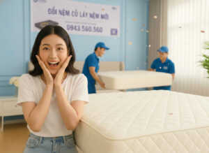 Đổi nệm cũ lấy nệm mới