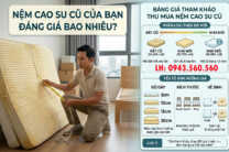Nệm cao su cũ bán được bao nhiêu tiền