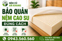 Cách bảo quản nệm cao su