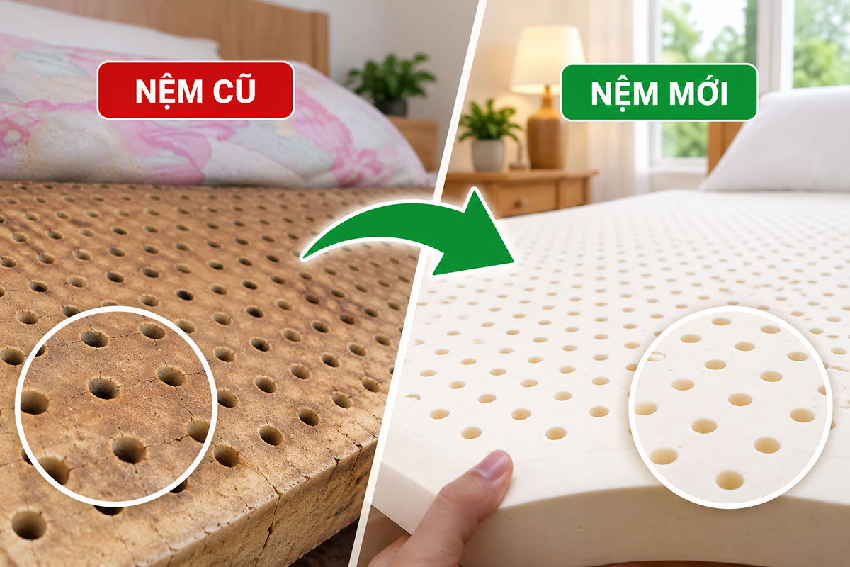Bao lâu thì nên thay nệm cũ