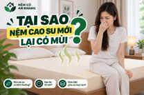 Nệm cao su mới có mùi